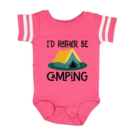

Inktastic Rather Be Camping Boys or Girls Baby Bodysuit