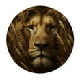 thumbnail image 4 of WYYP Lion Tall Grass Round Tablecloth Waterproof 100% Polyester Fiber White, 4 of 8
