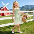 thumbnail image 6 of Ttyddzy Woman' Casual-Dresses Sleeveless Camisole A-Line Dress for 2Y-7-8Y，Pinkish-green Mixture, 6 of 8