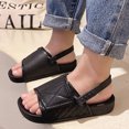 thumbnail image 2 of Mialoley Kid Boy Girl Summer Sandals, Solid Color PVC Flat Bottom Anti-Slip Open Toe Shoes with Adjustable Buckle, 2 of 7