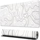 thumbnail image 1 of Topographic Mouse Pad, White Extended Gaming Mouse Pad, Topographic Desk Laptop Waterproof Desk Decor Writing Pad For Work, Game, Office, Home Topographic Contour, 1 of 4