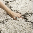 thumbnail image 5 of SAFAVIEH Hudson Jaye Geometric Shag Runner Rug, Ivory/Grey, 2'3" x 6', 5 of 11
