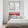 thumbnail image 4 of Red White Ombre Window Tier Curtains 36 Inch Length, Modern Abstract Art Striped Rod Pocket Window Treatment Kitchen Drapes for Bedroom, Cafe, Living Room, 2 Panels, 27.5 W x 36 L, 4 of 5