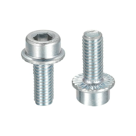 

M5x12mm Flanged Socket Head Screws 10 Pack 8.8 Grade Carbon Steel Flange Bolts