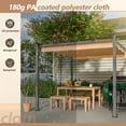 thumbnail image 6 of Historyli Go5H 10'x10'/10'x13' Aluminum Patio Pergola, With telescopic Pergola Canopy, Backyard Shade Shelter,For Porch, Garden, Grill Gazebo, Patio Leisure Area, 6 of 9