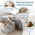 thumbnail image 3 of PETMAKER 3-Step Pet Stairs with Removable Zippered Microfiber Cover (Gray), 3 of 8
