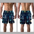 thumbnail image 3 of luoweisi Men's Beach Shorts Quick Dry Swim Trunks with Mesh Lining Candle S, 3 of 5