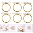 thumbnail image 4 of Miangastore 6pcs Exquisite Napkin Buckles Flower Napkin Rings Romantic Themed Napkin Buckles, 4 of 8