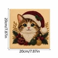 thumbnail image 3 of DIY Christmas Pearl Diamond Painting Art Kit with Frame, Christmas Pearl Beads Art Craft for Adults Beginner, Gemstone Diamond Dots Beads for Home Wall Decor, Healing Stress-Relieving, 3 of 7
