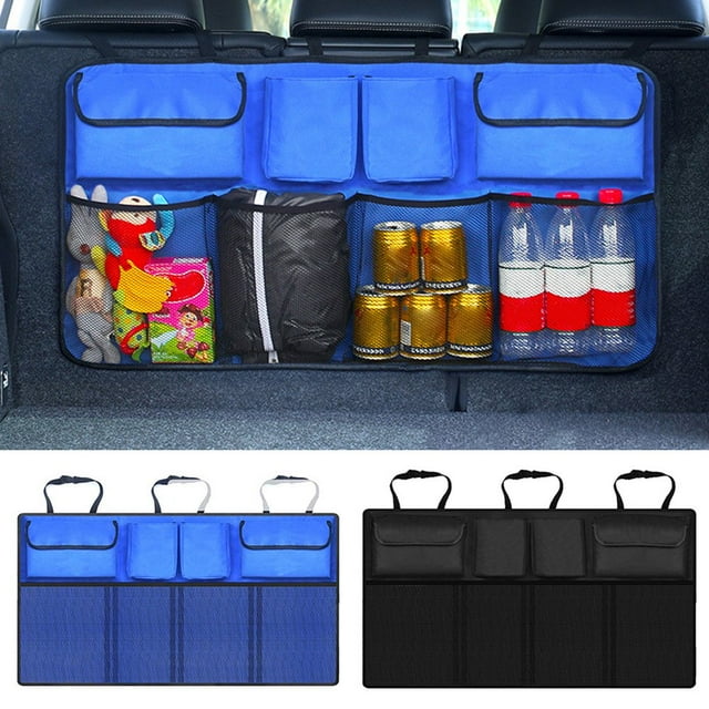 Car Auto Trunk Organizer Backseat Storage Bag Oxford Seat Back Bottle Pocket