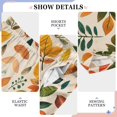 thumbnail image 6 of FORMRS Boys Pajama Pants with Pockets Size 6-8Y Kids Lounge Sleep Bottoms, Beige Retro Leaves, 6 of 8