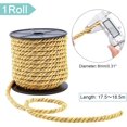 thumbnail image 5 of 8mm Twist Cords 20 Yards Twine Cord Rope Solid Braided Silk Rope Decorative Twisted Satin Rope Nylon Trim Thread String, 5 of 8