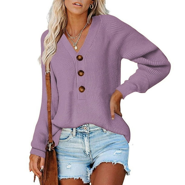 Plum v deals neck sweater