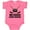 Hot Pink, variant on Inktastic Daddy Loves Hockey Sports Boys or Girls Baby Bodysuit