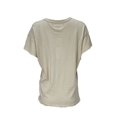thumbnail image 2 of THE GREAT Women's The Boxy Crew Relaxed Fit T-Shirt, Beige, 1, 2 of 2
