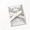 Silver, variant on Black 50-Cut Hollow Personalized Invitation Cards with Envelopes and Ribbons