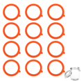 thumbnail image 1 of Anillos de Sellado Gallipower 12 Piezas Junta de Silicona 9.5 cm Naranja, 1 of 5