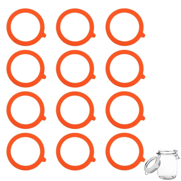 Anillos de Sellado Gallipower 12 Piezas Junta de Silicona 9.5 cm Naranja
