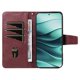 thumbnail image 2 of For Xiaomi Poco M7 Pro 5G Xiaomi Redmi Note 14 5G Leather Case Wallet Stand Grids Imprinted Phone Co, 2 of 5