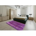 thumbnail image 4 of Ahgly Company Indoor Rectangle Mid-Century Modern Orchid Purple Oriental Area Rugs, 2' x 3', 4 of 6