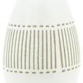 thumbnail image 4 of Sagebrook Home Ceramic 8"h Aztec Vase, Gray, 4 of 7