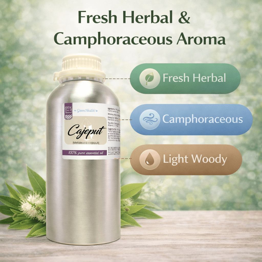Cajeput Essential Oil - 32 fl oz - Aluminum Bottle w/ Locking Cap