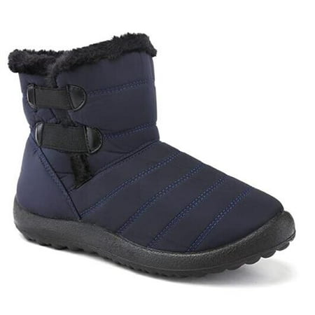 

Women s Waterproof Snow Boots Faux Fur Ankle Boots Anti Slip Outdoor Walking Shoes Size 9.5