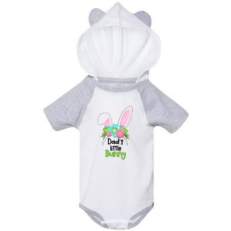 

Inktastic Dad s Little Bunny Cute Easter Bunny Ears Gift Baby Boy or Baby Girl Bodysuit