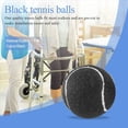 thumbnail image 4 of 12 Piezas Pelota de Tenis Precortada para Patas de Muebles y ProteccióN del Piso, Cubierta de Almohadilla de Fieltro Resistente y Duradera, Negro, 4 of 7