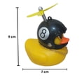 thumbnail image 2 of Patito de Hule Comerliv con Casco Decorativo para Auto Moto o Bicicleta Diseño Bola 8, 2 of 2