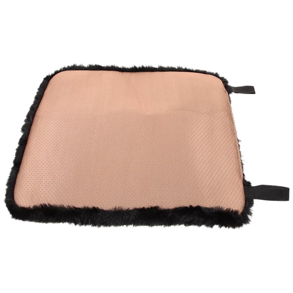 HEANUJJ Soft Plush Black Chair Cushion for Office and Car Seats, Comfortable Seat Pad for Sitting