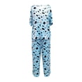 thumbnail image 5 of CQXIDFH Pajamas for Women Plus Size Cow Print Short Sleeve Top and Pants Pajama Set Sleepwear Soft Comfy Pj Sets, 5 of 5