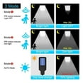 thumbnail image 4 of Solar Lights, Solar Street Lights Outdoor Waterproof Solar Lamp With 3 Light Mode Motion Sensor Security Lighting For Garden Patio Path Yard
--------
Super Bright & Energy Efficient, 4 of 6