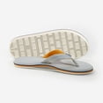 thumbnail image 2 of Hari Mari Mens Dunes Flip Flops Light Gray Memory Foam Arch Support 1061-203, 2 of 4