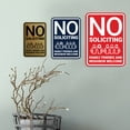 thumbnail image 5 of Portrait Round No Soliciting Family Friends and Neighbor Welcome Sign (White/Red) - Small, 5 of 7