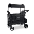thumbnail image 4 of WONDERFOLD W4 Elite Stroller Wagon (4 Seater) - Collapsible Wagon Stroller with Seats with 5-Point Harnesses, Adjustable Push Handle, and Removable UV Sun Canopy, Charcoal Gray, 4 of 5