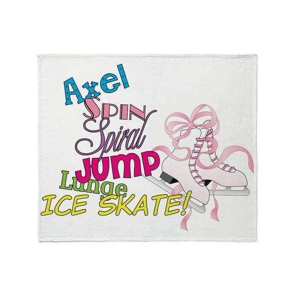 CafePress - Ice Skating Throw Blanket - Soft Fleece Throw Blanket, 50"x60" for All Ages