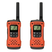 Motorola Solutions, Portable FRS, T605_H2O, Talkabout, Two-Way Radios, Rechargeable, 22 Channel, 35 Mile, Orange W/Black, 2 Pack