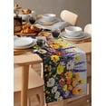 thumbnail image 3 of Hokiten Table Runners 120 Inches Long Dress Scarves, Wildflowers Botanical Farmhouse Coffee/Dining/Kitchen Table Runner for Living Room, Oil Painting Pastoral Flowers 13x120 Inch, 3 of 7