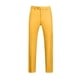 thumbnail image 1 of Pantalones de traje casuales con bolsillos y botones de color liso para hombre, 1 of 3