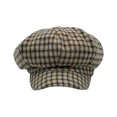 thumbnail image 4 of WITHMOONS Houndstooth Newsboy Cap - Wool 8 Panel Cabbie Baker Boy Hat Plaid Check Beret LDG1565 (Beige), 4 of 4