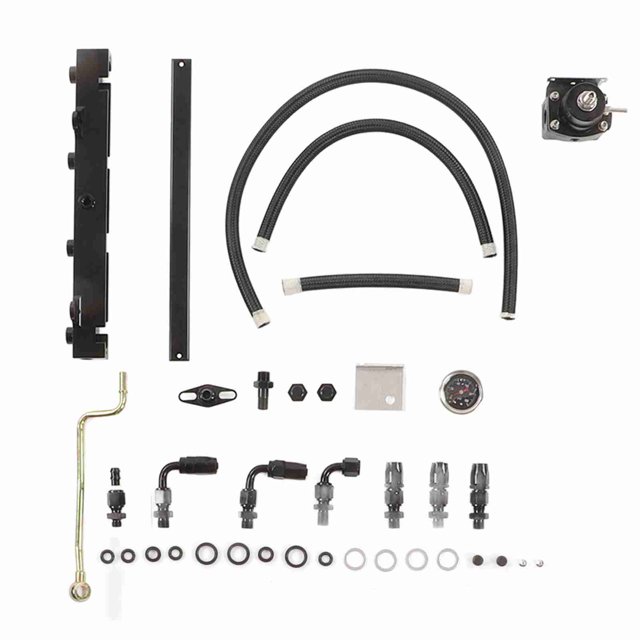 Accesorio De Combustible AN6, Sellado Resistente Escondido, Kit De Línea De Combustible De Intercambio De Alta Resistencia De Metal De 37 Piezas Para Automóvil