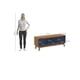 thumbnail image 4 of Rack TV 55" 136 cm Canela/Azul 3 Puertas Kappesberg, 4 of 9