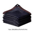 thumbnail image 2 of Hvmvliv Shade Cloth Sun Shade Commercial Outdoor Shade Cover Sand Rectangle Heavy Duty Permeable Backyard Shade Cloth For Pool Garden Sandbox Sunshade for Patio Backyard Black-78x78in, 2 of 6
