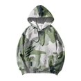thumbnail image 5 of Camo Oversized Hoodies for Men Lightweight Graphic Outdoor Men Sweatshirts Long Sleeve Drawstring Hood with Pockets Gray S, 5 of 7