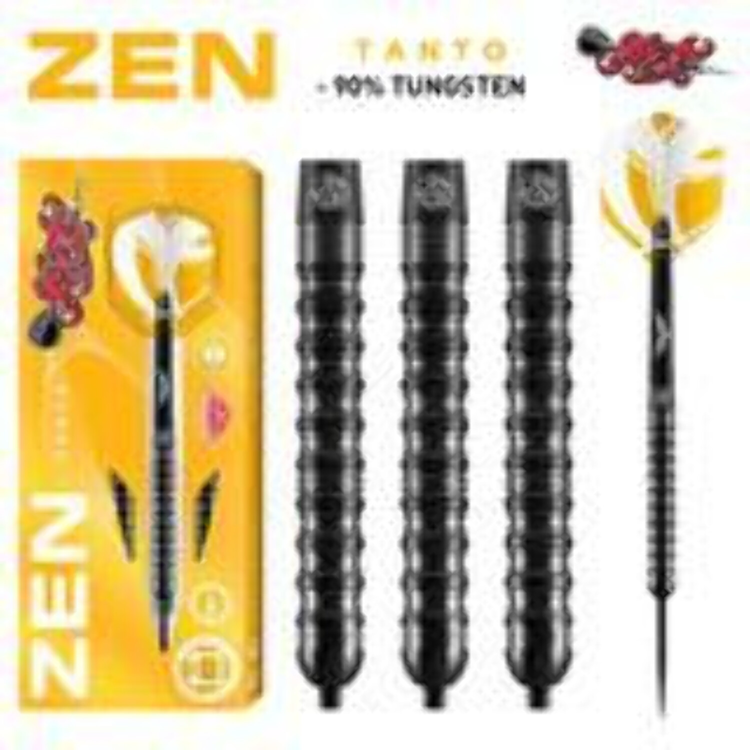 Shot Zen Tanto Steel Tip Dart Set-90% Tungsten-24gm