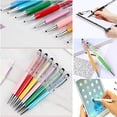 thumbnail image 2 of Bixzegg 24pcs Retractable Ballpoint Pen, Bling Stylus Pen, Crystal Diamond Screen Touch Pen, Capacitive Writing Pens, 2 of 5