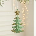 thumbnail image 4 of JeashCHAT Christmas Tree Ornaments Green Glitter Tree Hanging Ornaments Christmas Tree Decorations Christmas Tree Hanging Pendant, 4 of 4