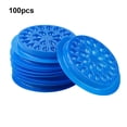 thumbnail image 4 of Soporte para pestañas de 100 Uds., cantidad abundante, paleta de pestañas ligeras de PVC, duradero, para principiantes, regalo para el hogar, Ayudas para vestirse con gancho de botón Azul Minnieouse  CE015313-06, 4 of 6