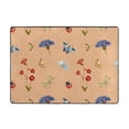 thumbnail image 7 of Area Rugs For Living Room Decor - Butterflies Flowers Ladybugs Soft Anti Slip Throw Washable Rugs 5x7 For Bedroom, Indoor Carpet For Bedroom Living Room 80x58In, 7 of 7